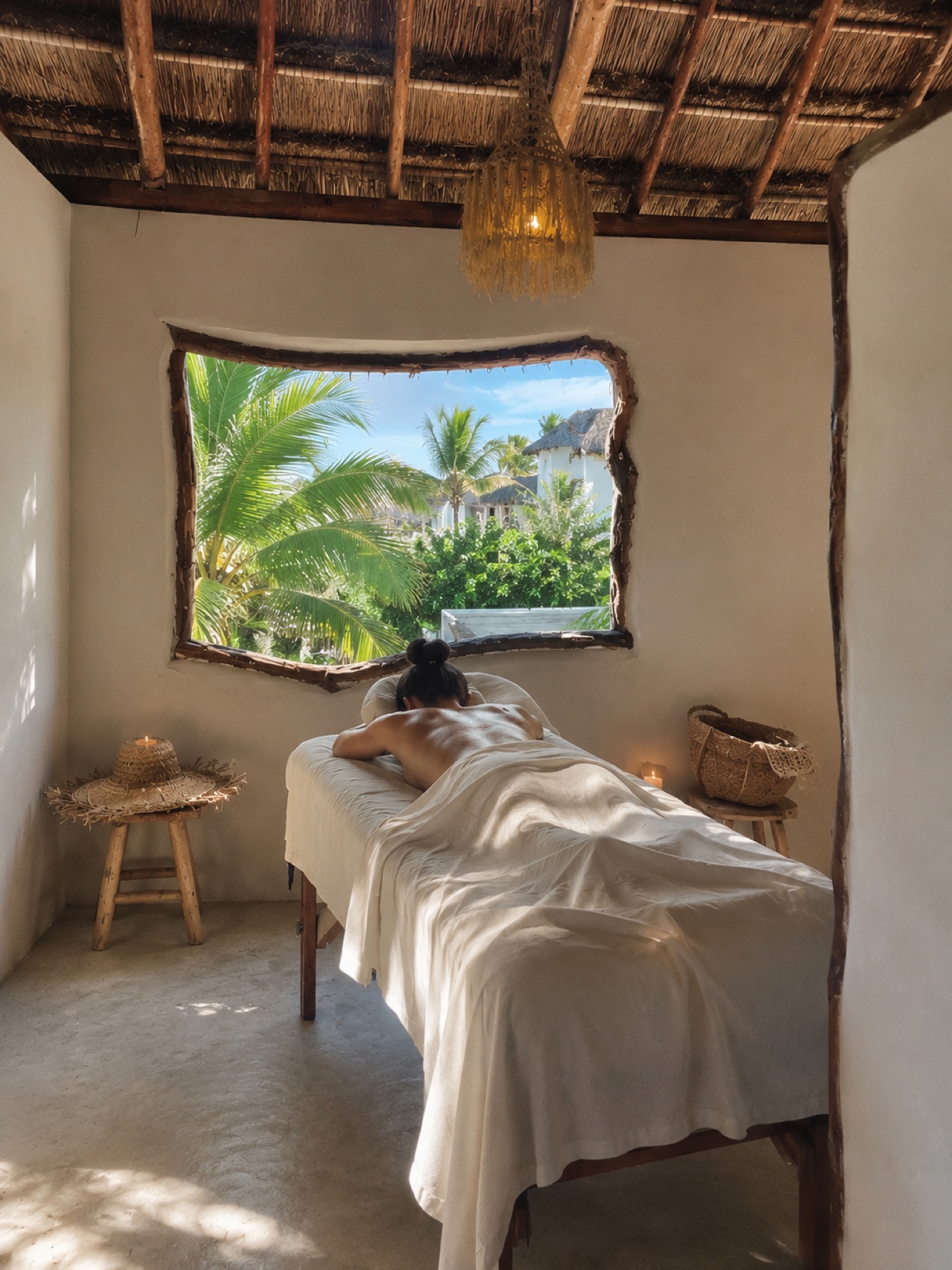 Garden spa treatment at Amansala