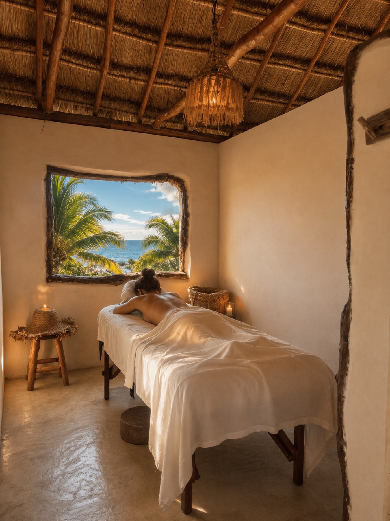 Oceanfront spa treatment at Amansala